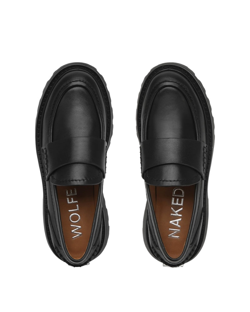 Naked Wolfe Flawless Nahkaiset Naisten Loafers Mustat | PRB2368EP