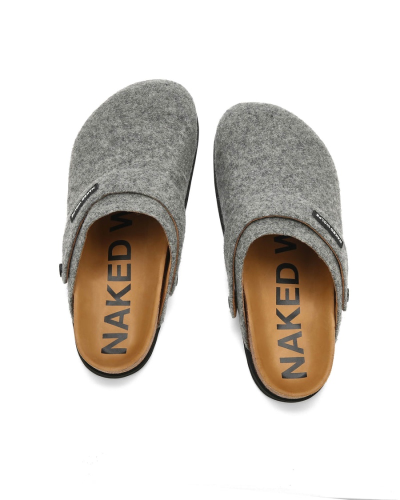 Naked Wolfe Malta Felt Miesten Tossut Harmaat | GMG3547FB