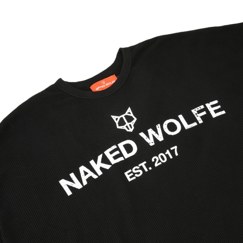 Naked Wolfe Thermal Miesten Puserot Mustat | MDH9243KR