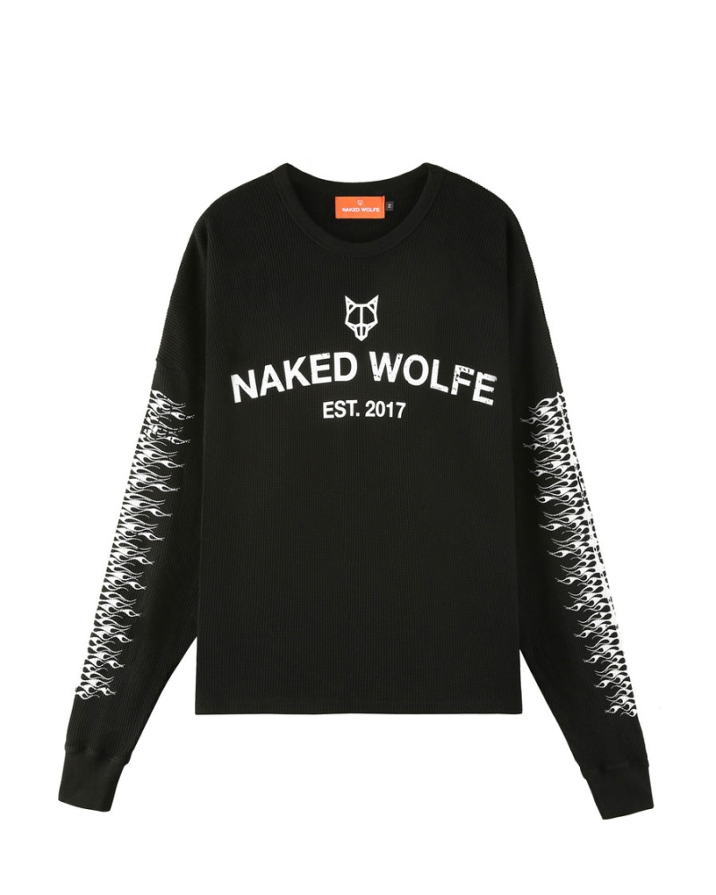 Naked Wolfe Thermal Miesten Puserot Mustat | MDH9243KR